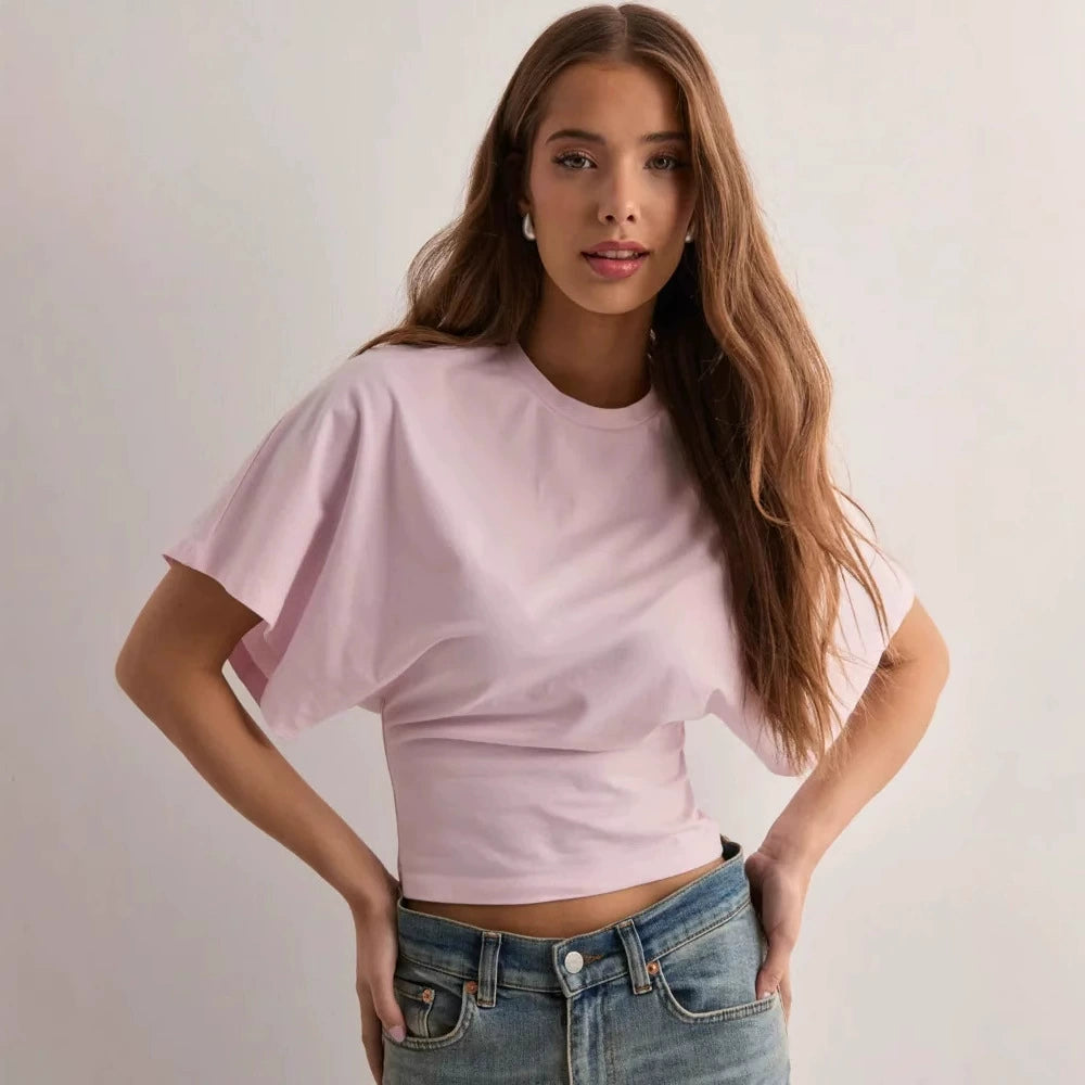 Round Neck Wide Sleeve Tee