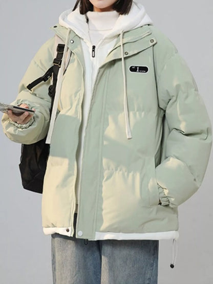 Zip Up Hooded Puffer Outerwear