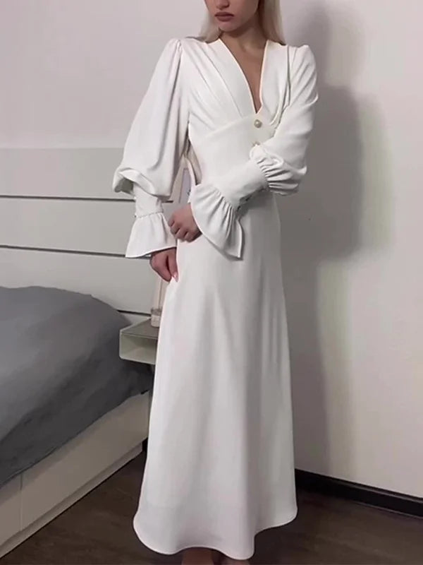 V-Neck Slim Sexy Dress