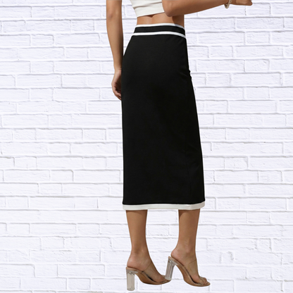 Contrast Trim Skirt