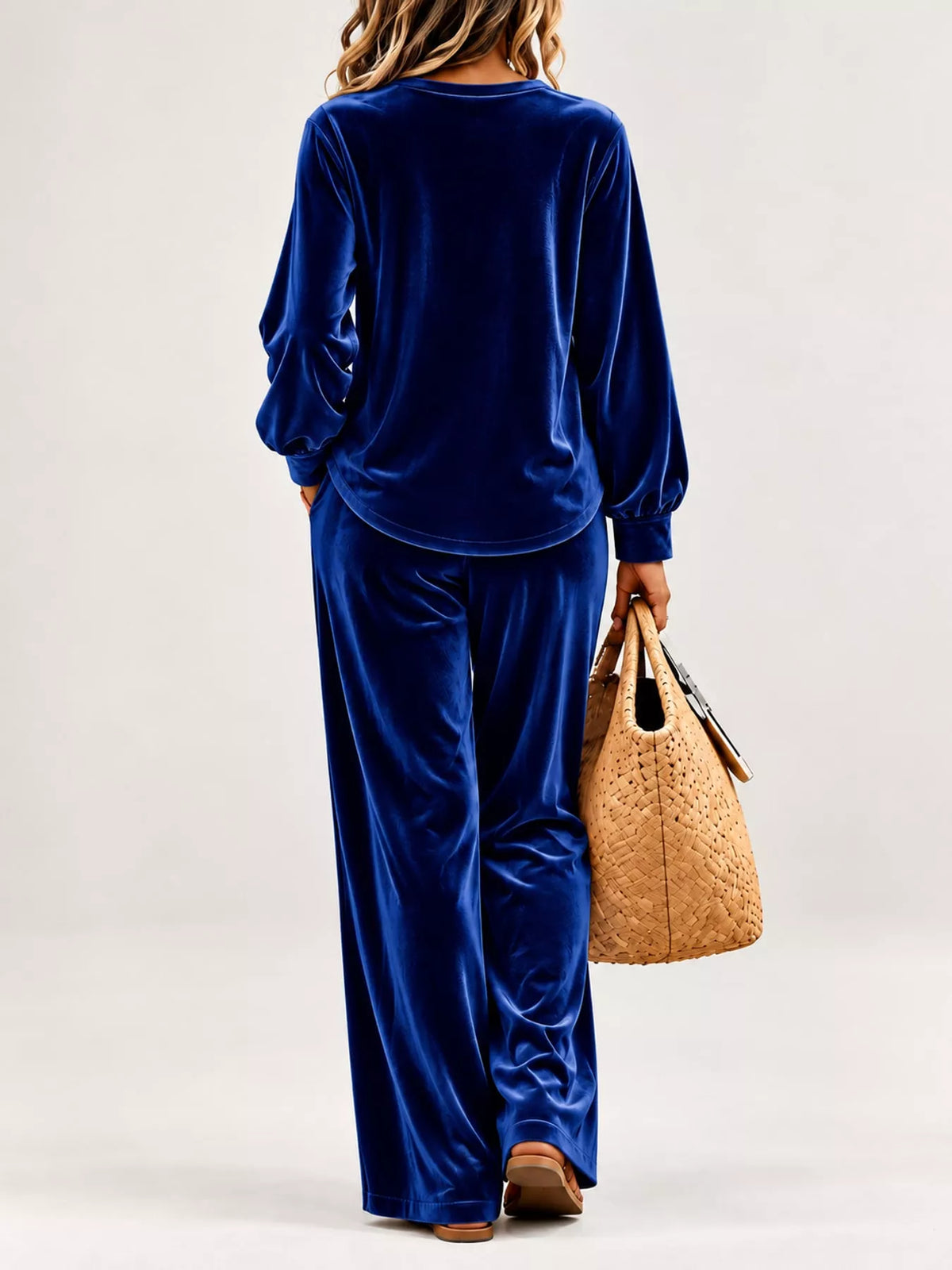 Decorative Button Top and Pants Set
