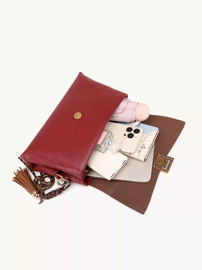 Gold-Tone Hardware Crossbody Bag
