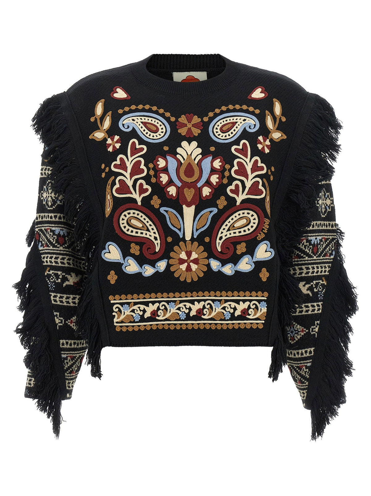 Farm Rio Cornely Embroidery Sweater