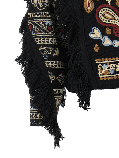 Farm Rio Cornely Embroidery Sweater