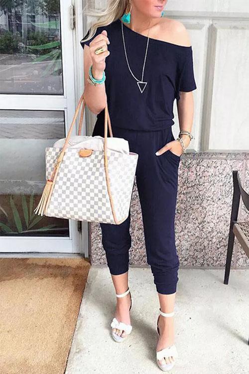 Clidress Casual Loose One-piece Jumpsuit