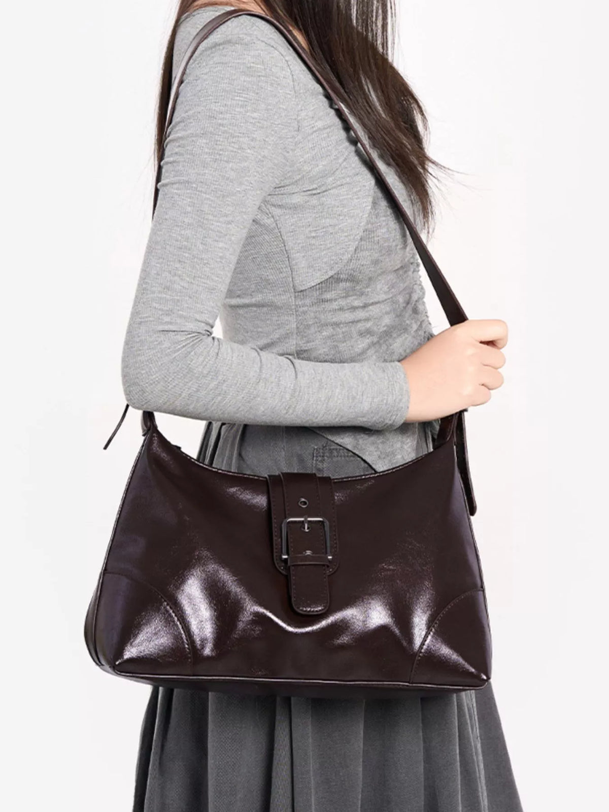 PU Leather Shoulder Bag