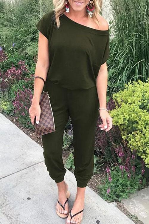 Clidress Casual Loose One-piece Jumpsuit