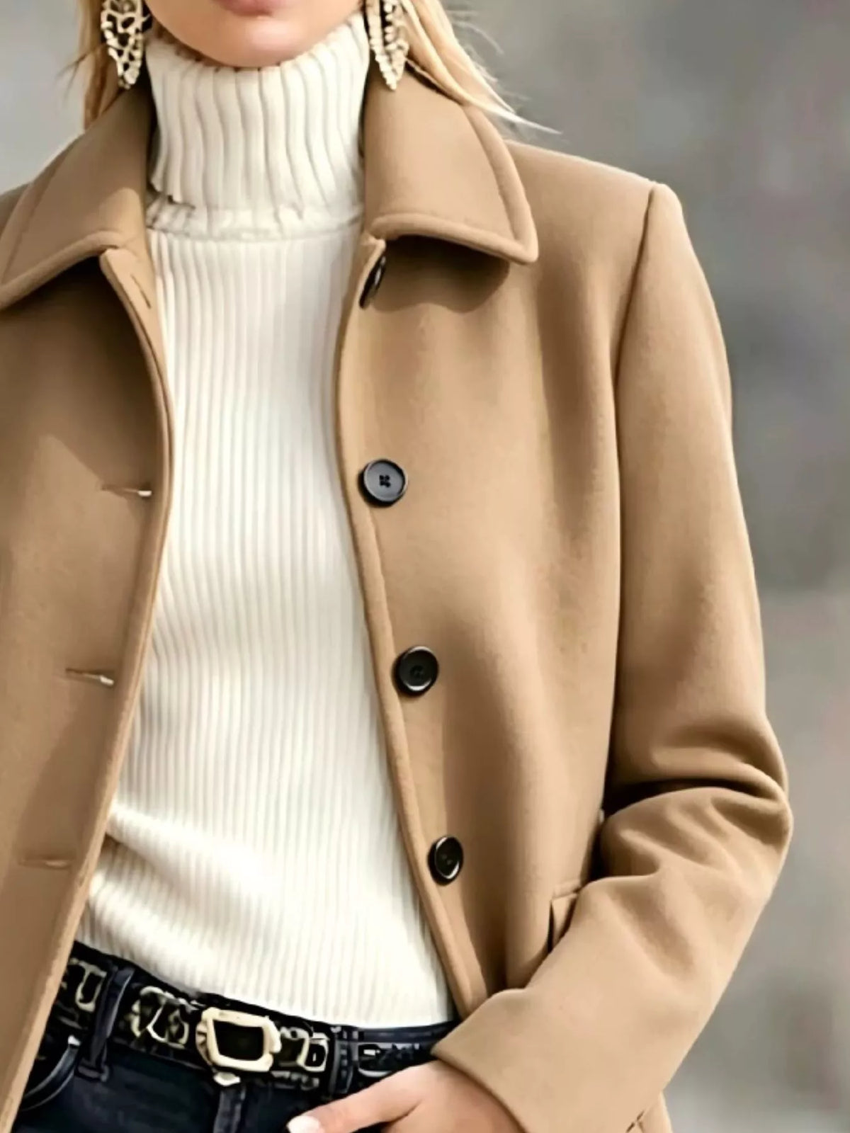 Button Up Longline Coat