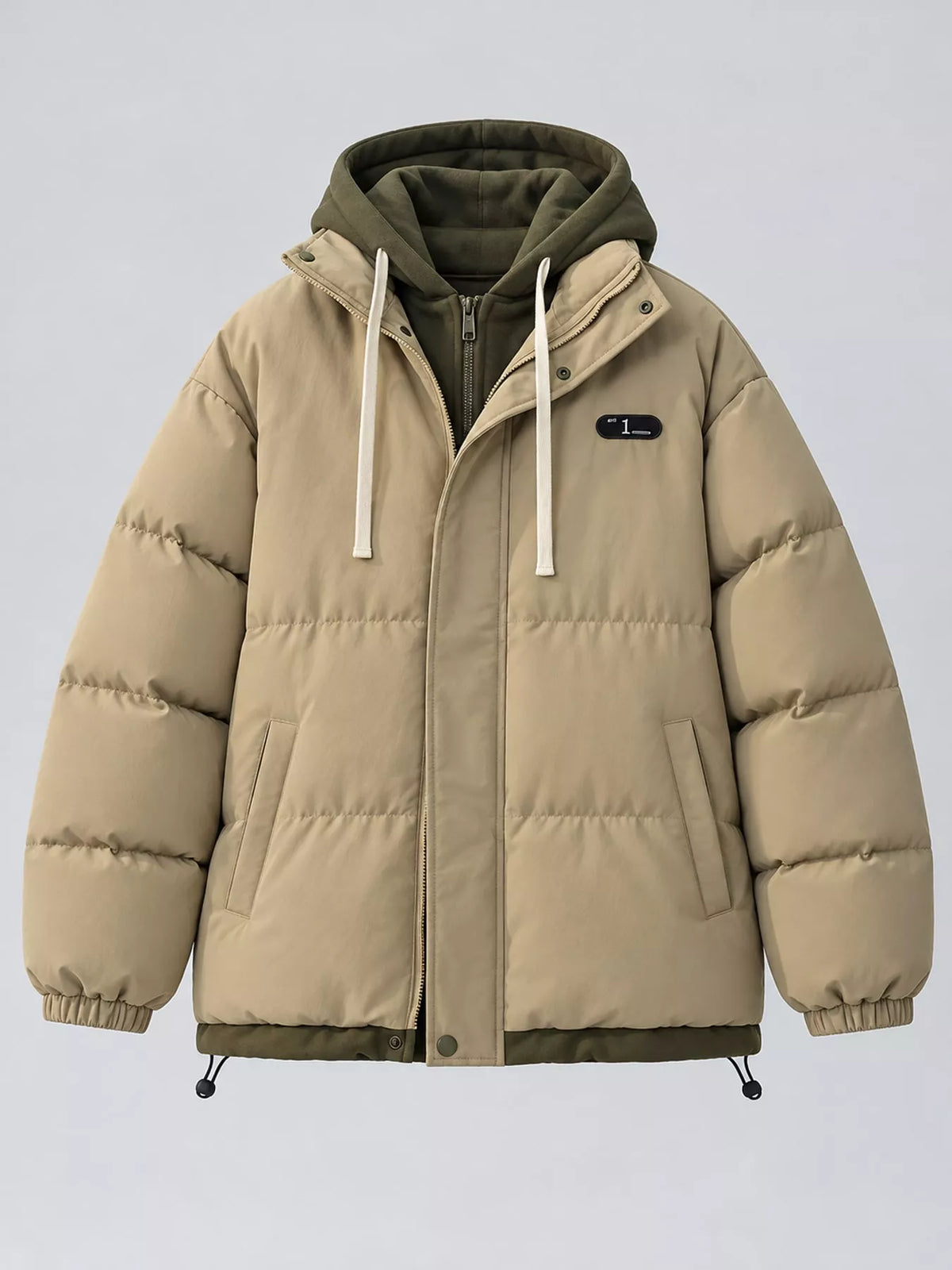 Zip Up Hooded Puffer Outerwear