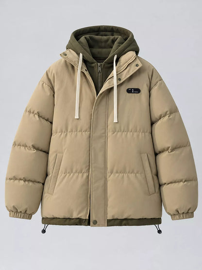 Zip Up Hooded Puffer Outerwear