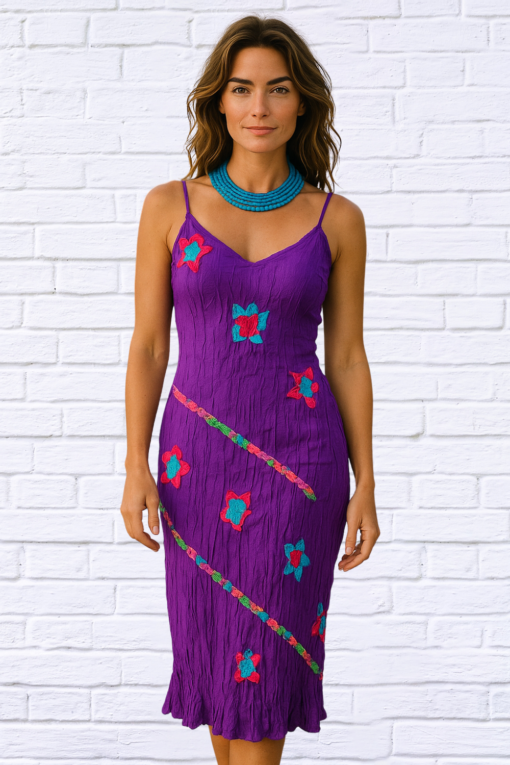 Sibella Crushed Dress Purple
