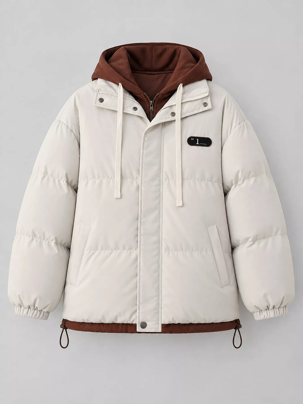 Zip Up Hooded Puffer Outerwear