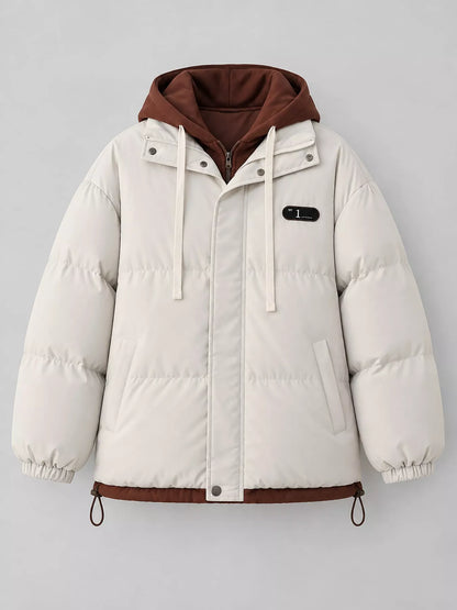 Zip Up Hooded Puffer Outerwear