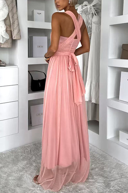 High Rise Versatile Tulle Maxi Dress