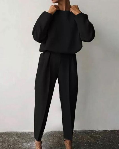 Clidress Suit Stlye T-shirt & Pant 2 Piece Set