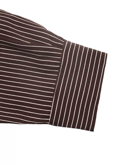 Striped Button-Up Bodysuit