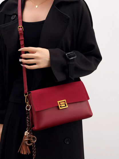 Gold-Tone Hardware Crossbody Bag