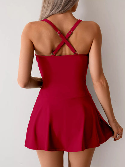 Twist Front One-Piece Swimsuit