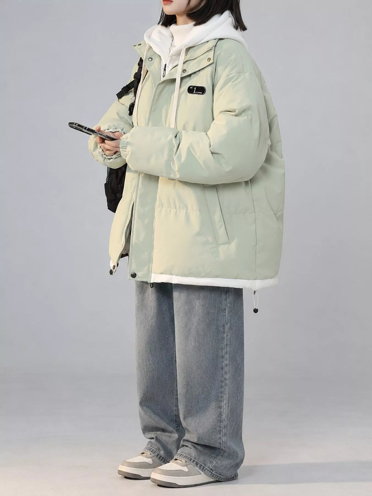 Zip Up Hooded Puffer Outerwear