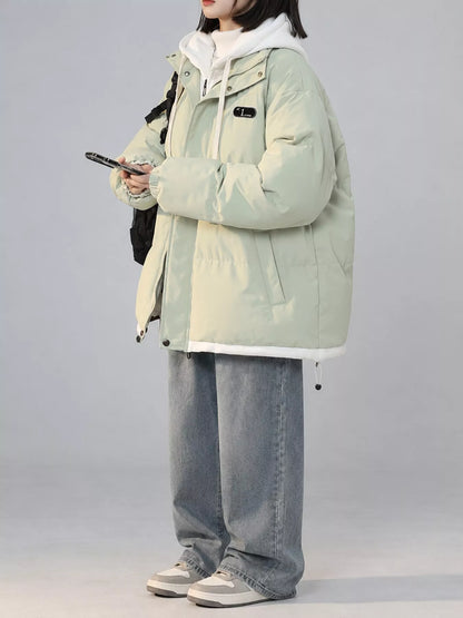 Zip Up Hooded Puffer Outerwear