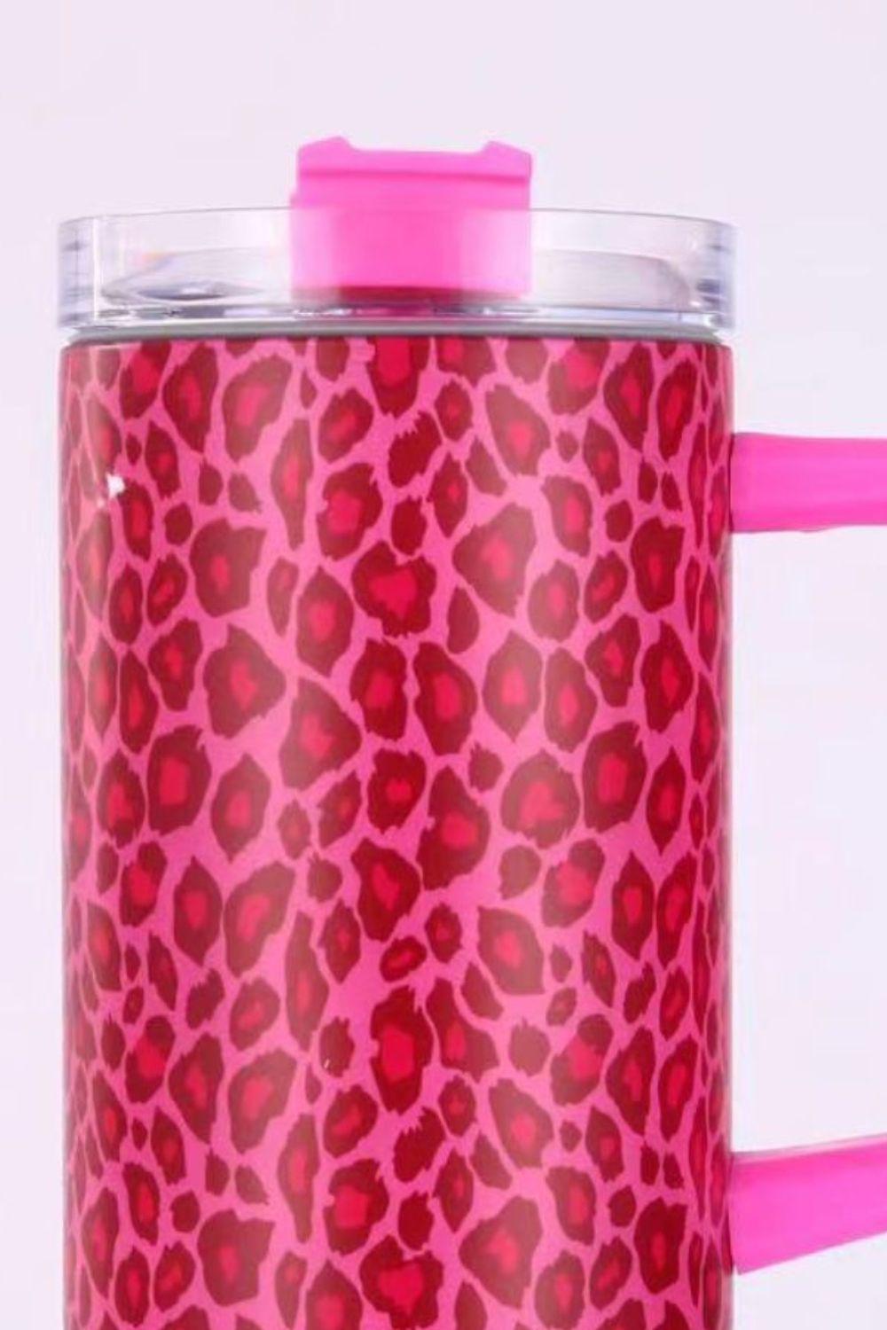 40 Oz Leopard Print Stainless Steel Tumbler