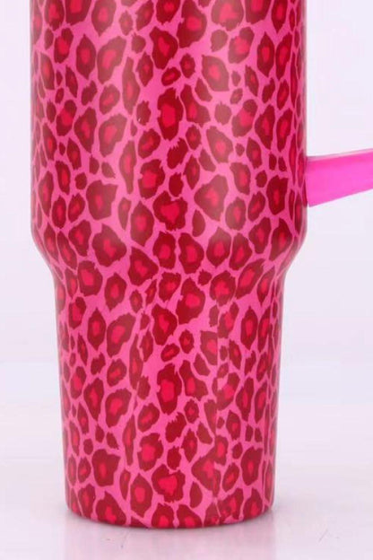 40 Oz Leopard Print Stainless Steel Tumbler