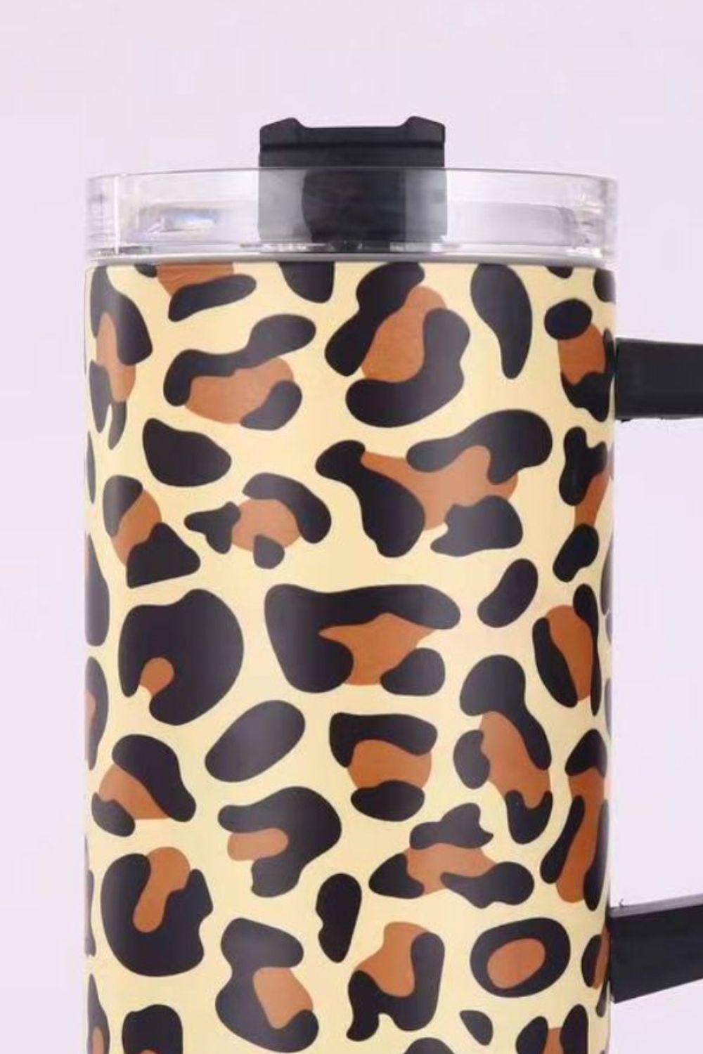 40 Oz Leopard Print Stainless Steel Tumbler