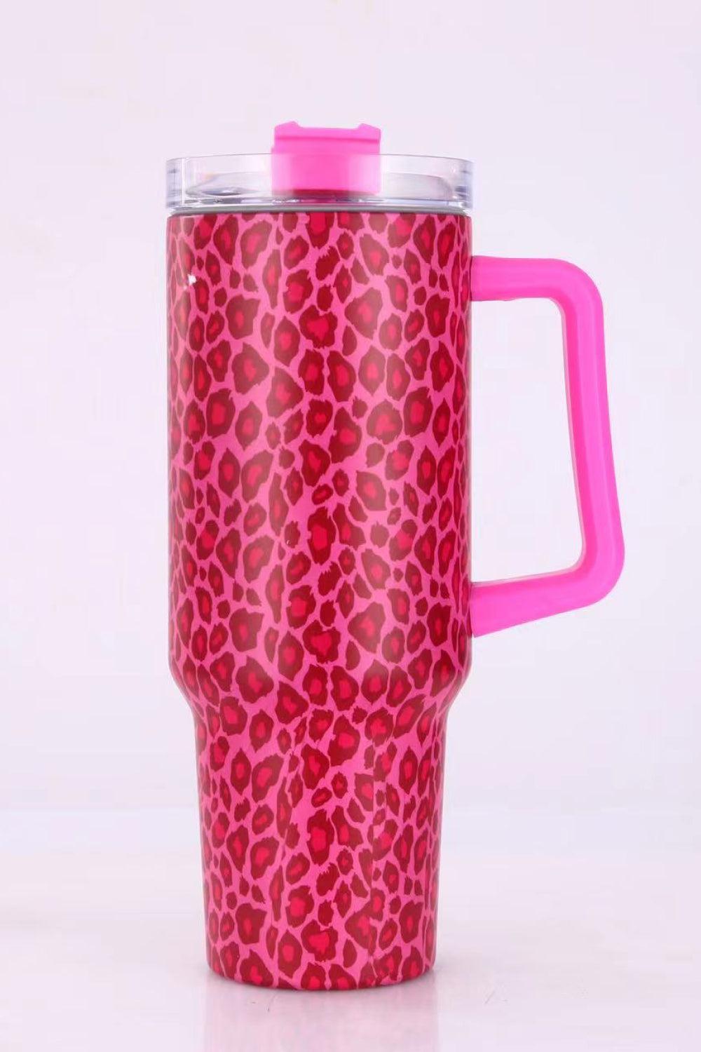 40 Oz Leopard Print Stainless Steel Tumbler