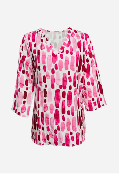 Candy Floss V-Neck Top