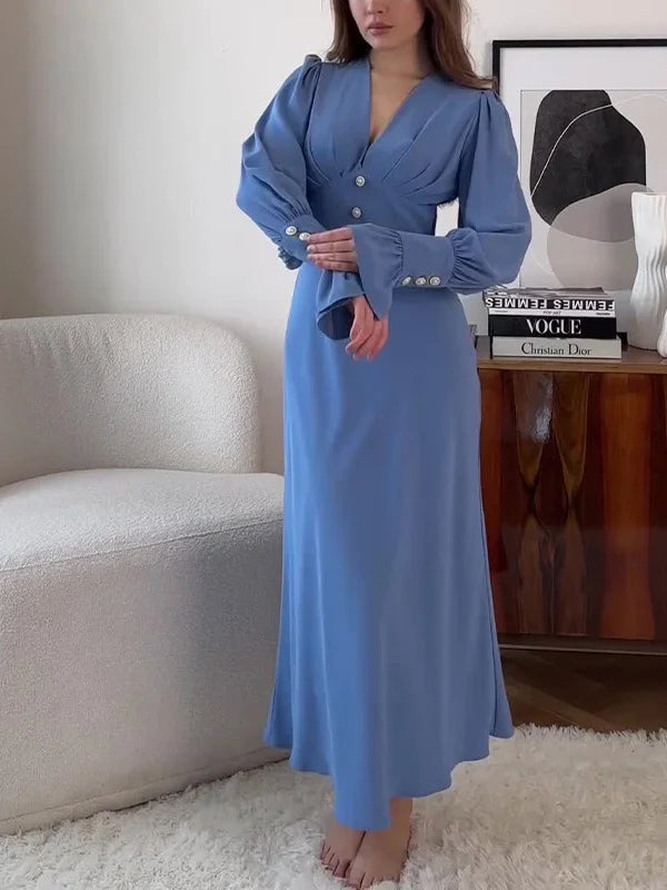 V-Neck Slim Sexy Dress