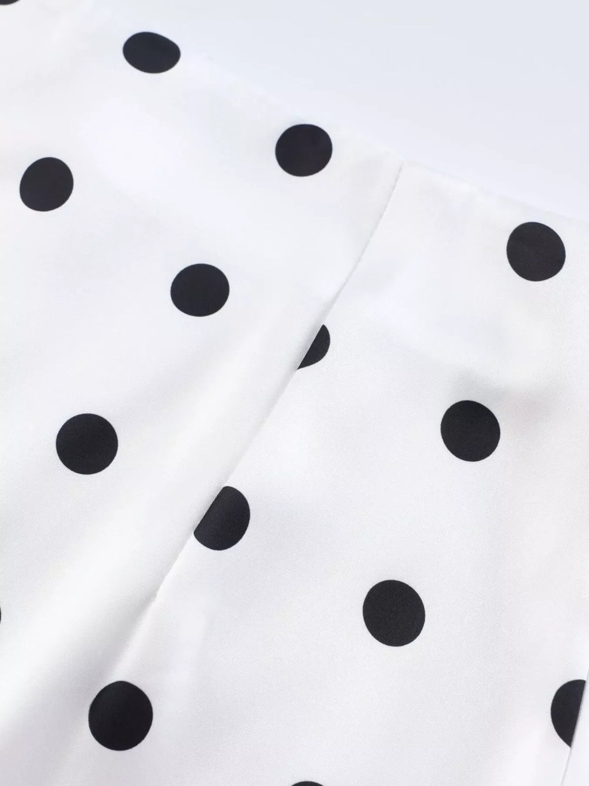 Polka Dot Midi Skirt with Lace Trim
