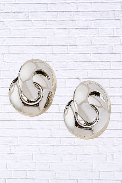 Chunky Knot Stud Earrings | Elegant Boutique Statement Jewelry