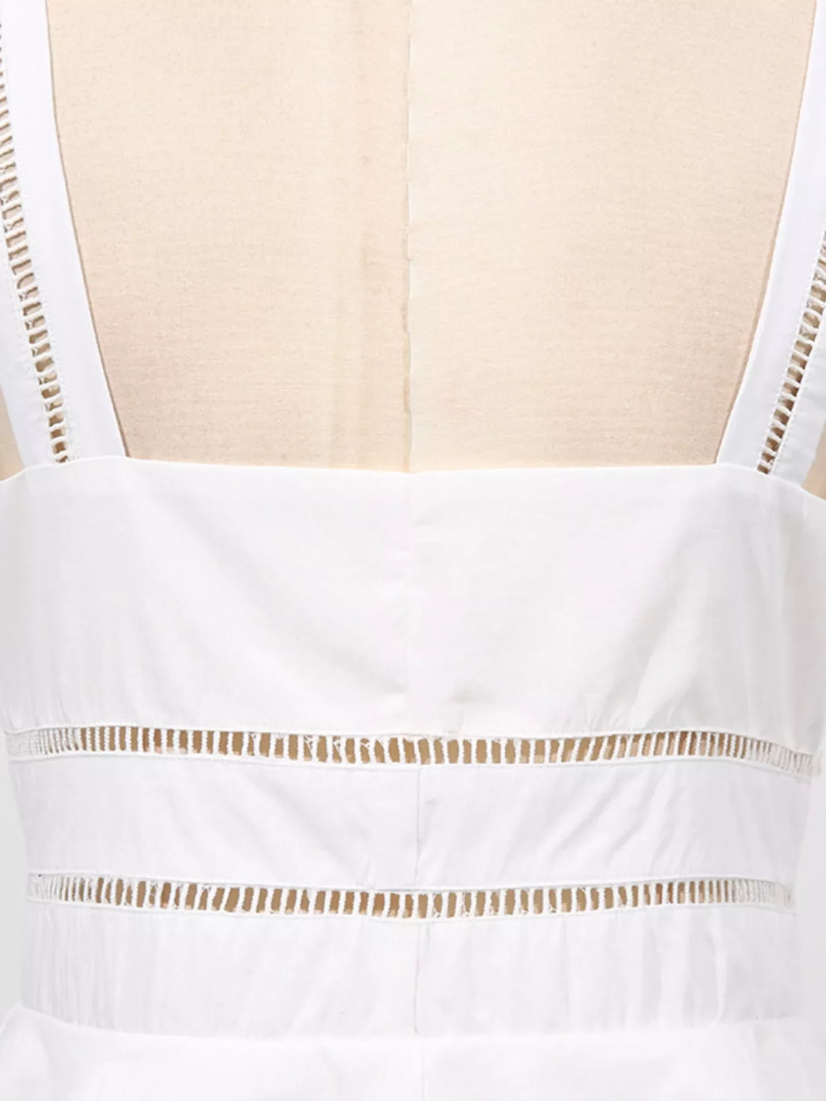 Sleeveless Eyelet Embroidered Button-Down Midi Dress