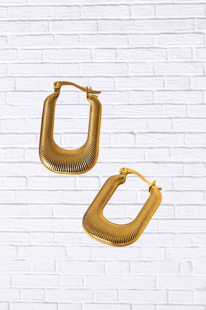 Good Luck Charm U-Shaped Earrings | Elegant Statement Jewelry