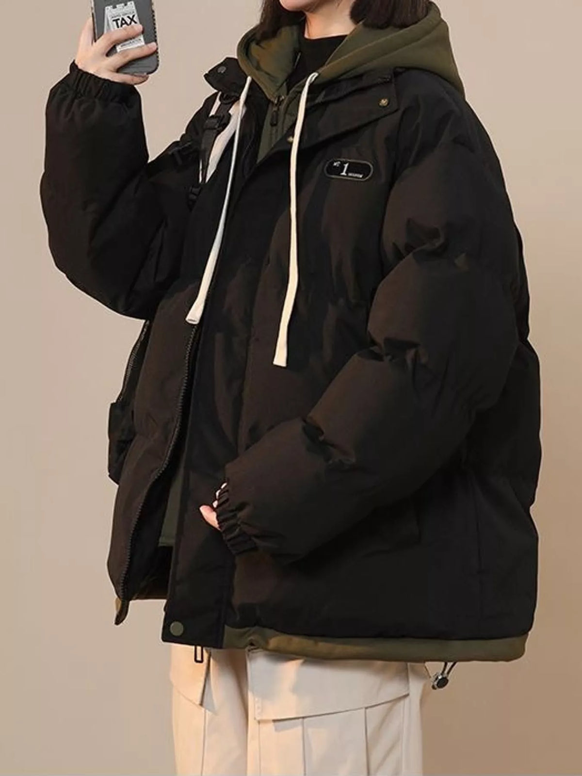 Zip Up Hooded Puffer Outerwear
