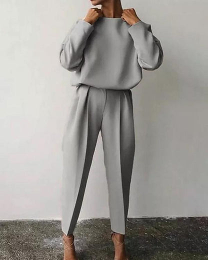 Clidress Suit Stlye T-shirt & Pant 2 Piece Set