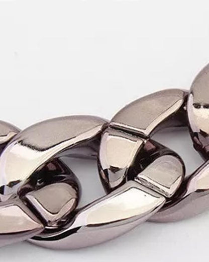 Clidress Metal Feel Choker Chain Link Necklace