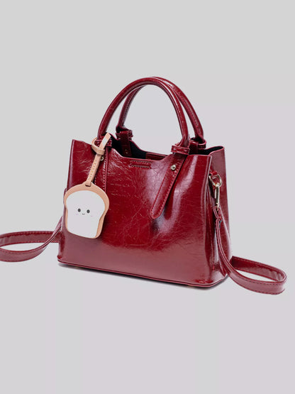 Top Handle Texture Handbag