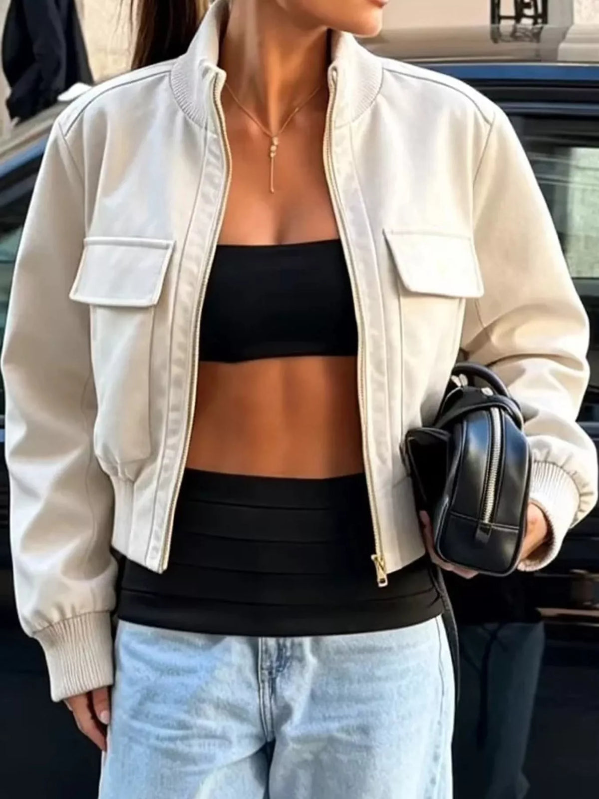Zip Up Long Sleeve Jacket