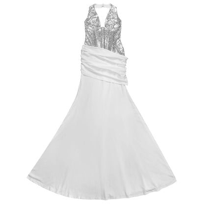 Sequin Halter Neck Maxi Dress