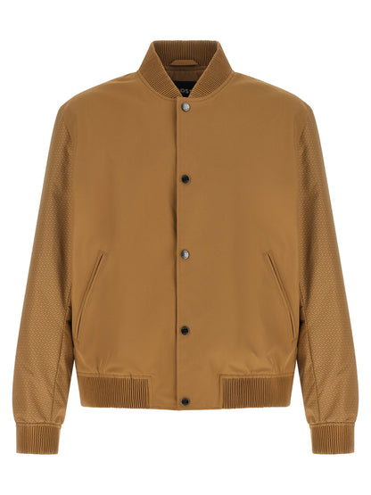 Hugo Boss Monogram Sleeve Bomber Jacket