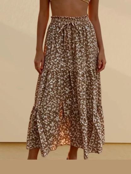 Tiered Midi Skirt