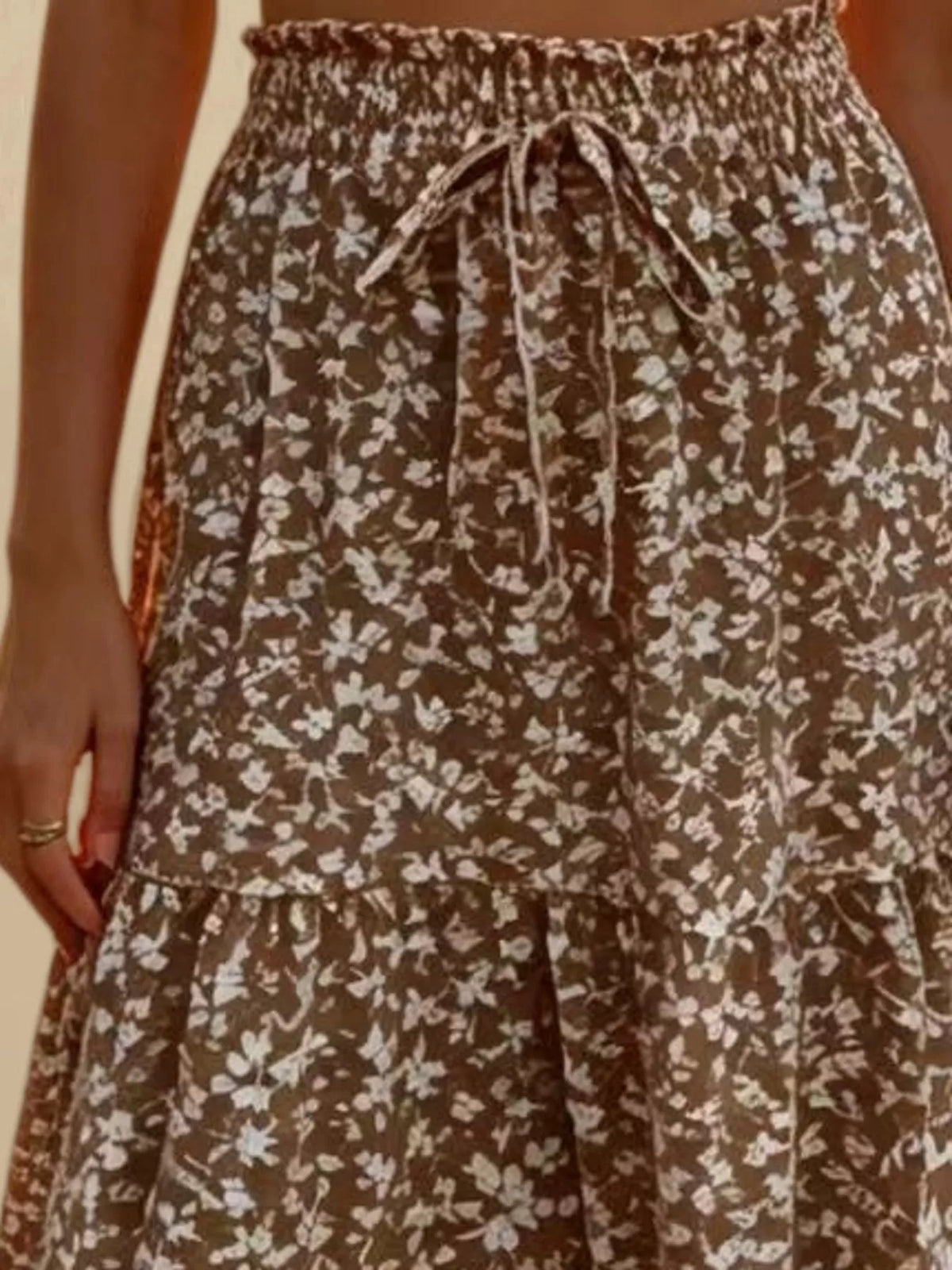 Tiered Midi Skirt