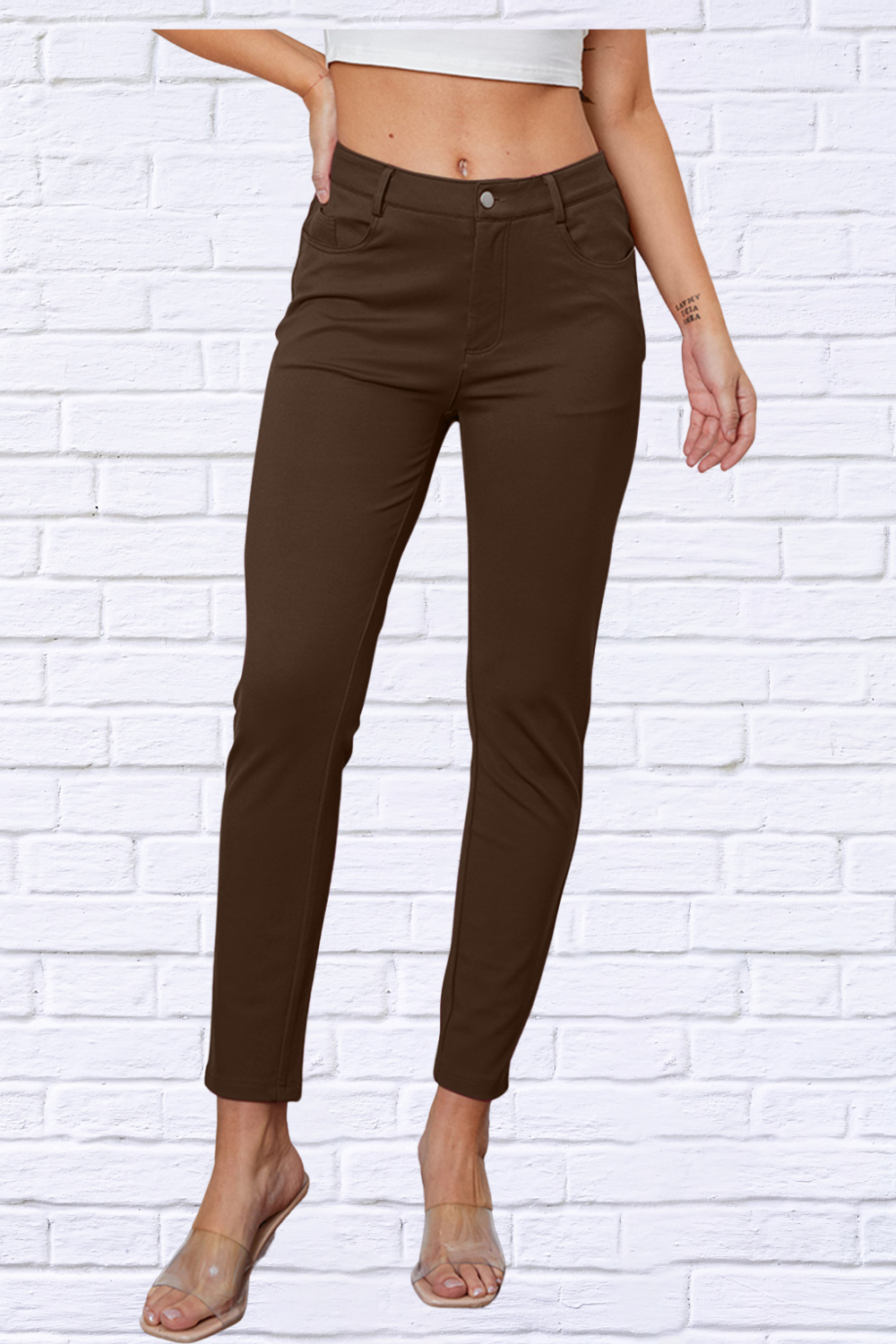 Stretchy Stitch Pants Mocha