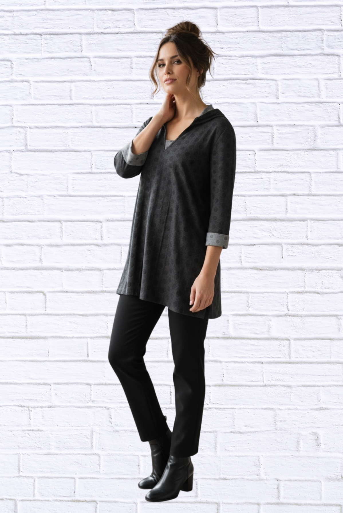 🖤 Kozan Textured Tunic Top