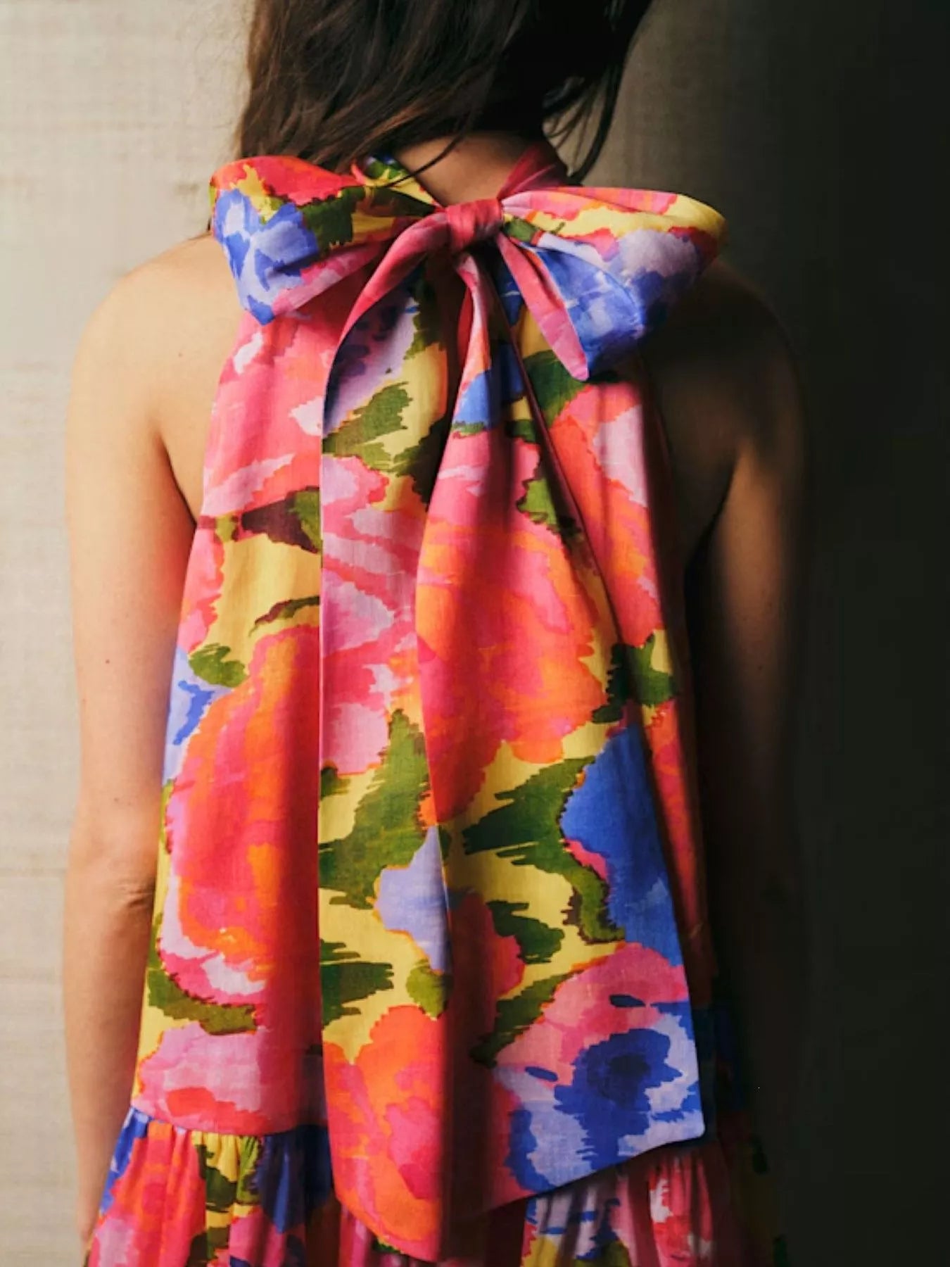 Full Size Floral Print Sleeveless Mini Dress Plus Size