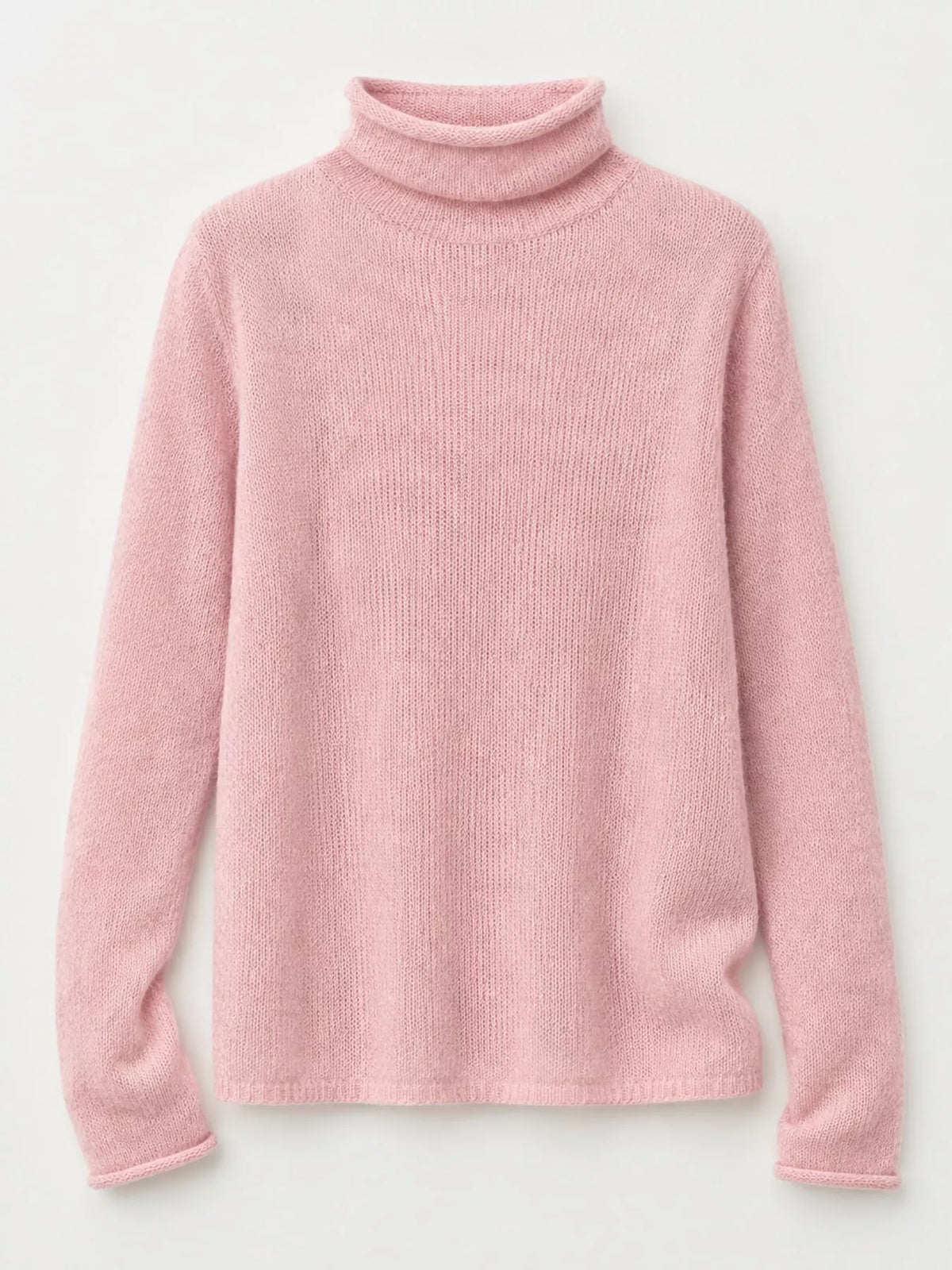 Women’s Sheer Turtleneck Knit Top – Lightweight Long Sleeve