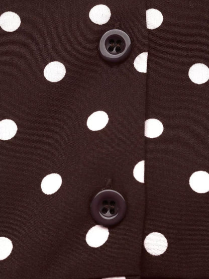 Hedvika's Polka Dot Long Sleeve Shirt Dress