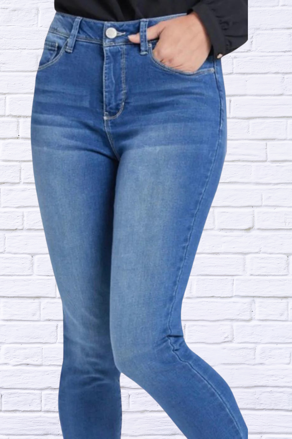 Missy Hide Your Muffin Top High-Rise Skinny Jean 14