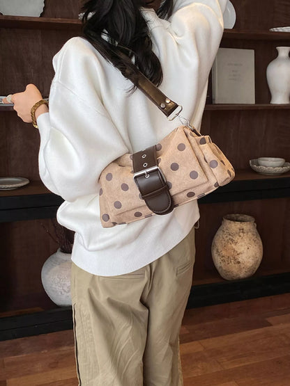 Vintage Polka Dot Shoulder Bag